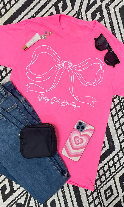 Simple Bow Graphic T-Shirt Custom