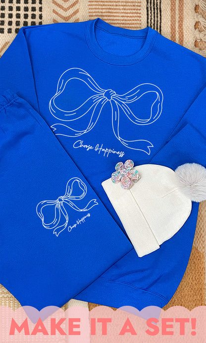 Simple Bow Graphic Sweatpants Custom