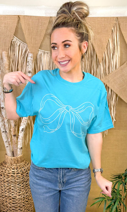 Simple Bow Graphic T-Shirt