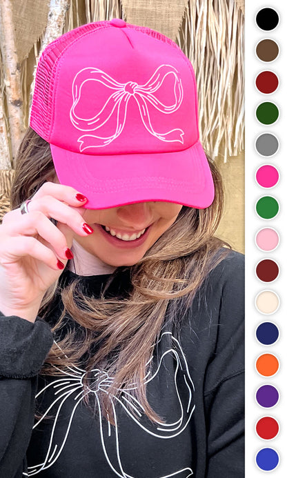 Simple Bow Trucker Hat