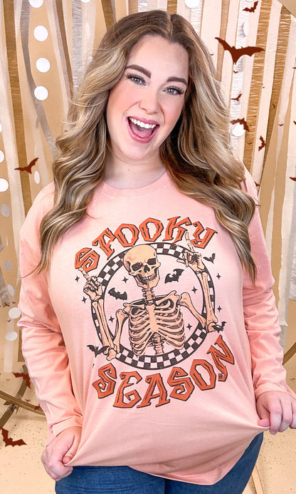 Spooky Season Graphic Long Sleeve T-Shirt