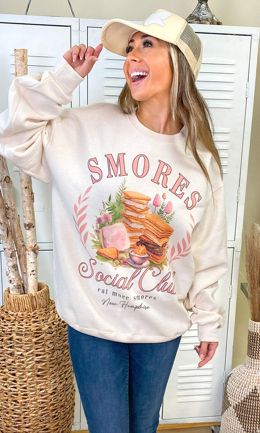 Smores Social Club Custom Graphic Sweatshirt