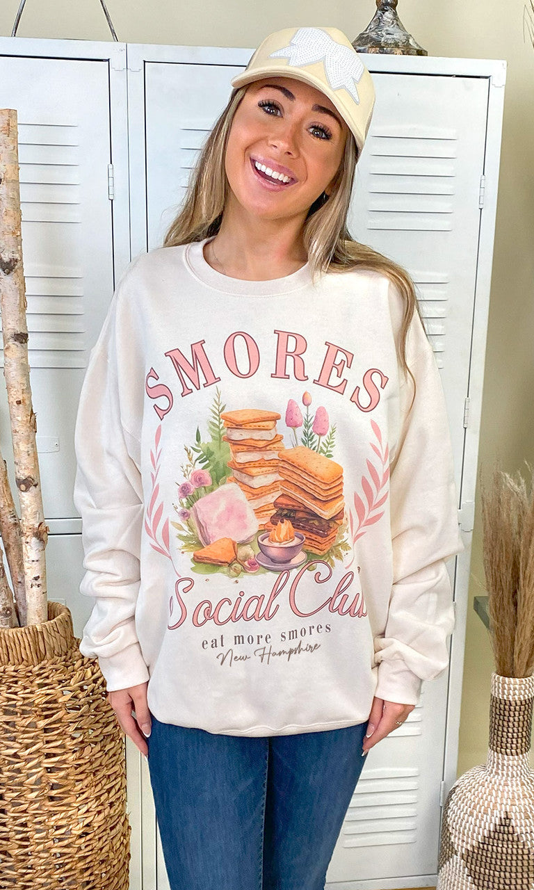 Smores Social Club Custom Graphic Sweatshirt
