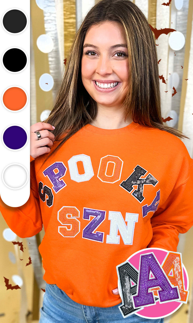Spooky Season Sequin Graphic Sweatshirt