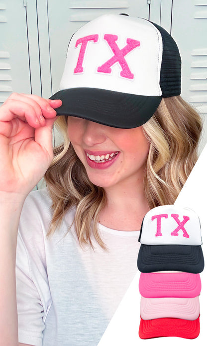 Soft Chenille State Trucker Hat