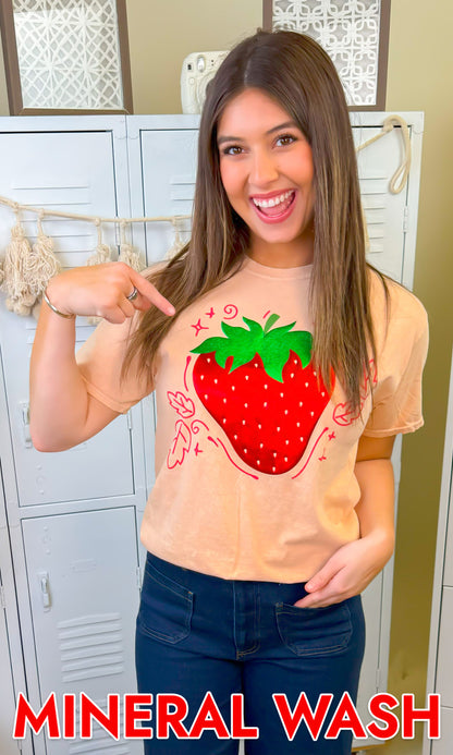 Strawberry Metallic Magic Puff  Graphic