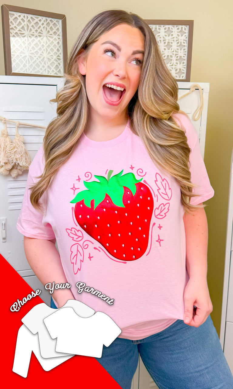 Strawberry Metallic Magic Puff  Graphic