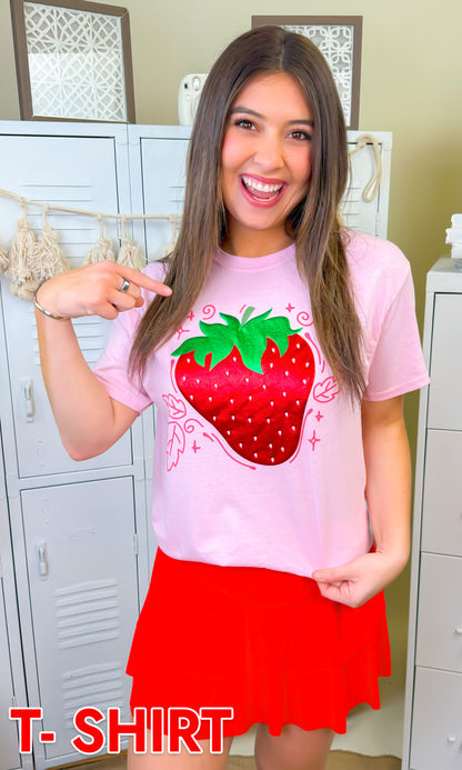 Strawberry Metallic Magic Puff  Graphic