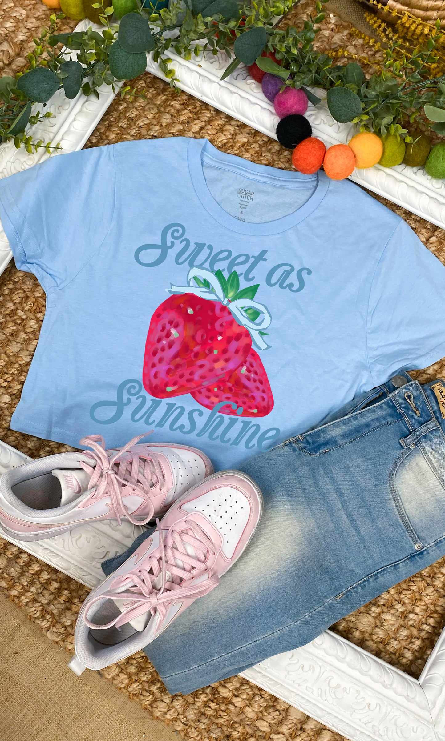 Sweet As Sunshine Graphic Crop Top