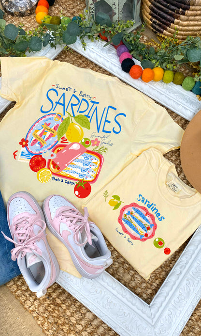 Sweet & Salty Sardines Comfort Color Graphic T-Shirt