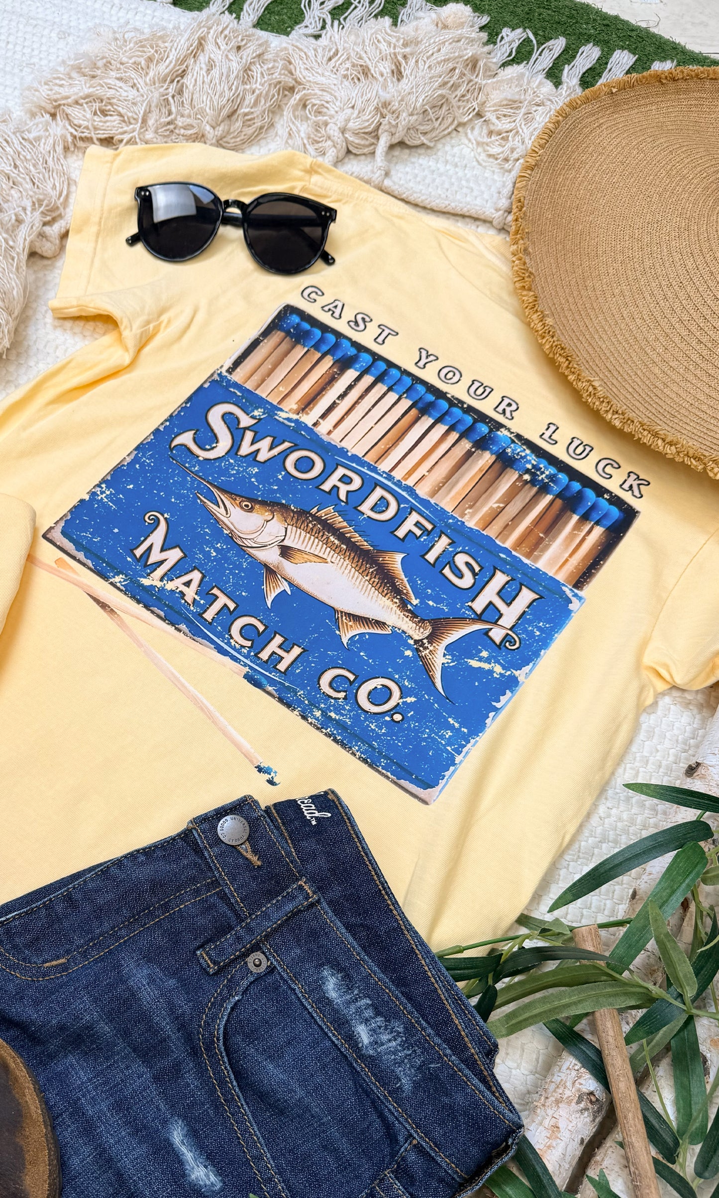 Swordfish Match Co. Comfort Color Graphic T-Shirt