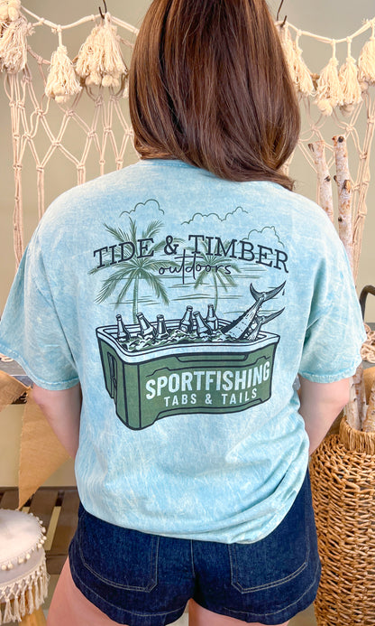 Tabs & Tails Mineral Washed Graphic Shirt