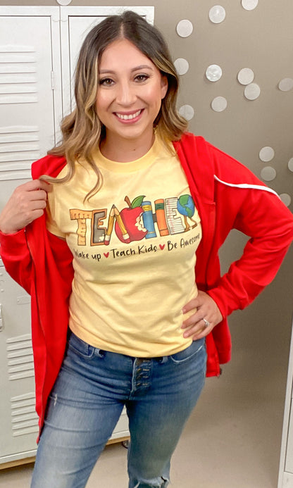 Teach Kids Be Awesome Graphic T-Shirt