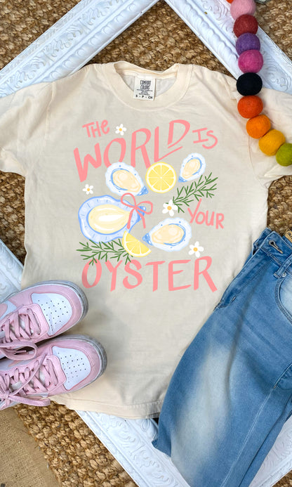 The World is Your Oyster Comfort Color Graphic T-Shirt