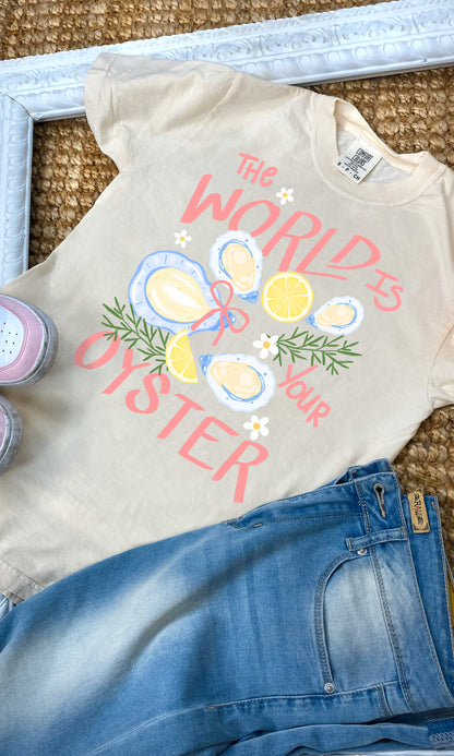 The World is Your Oyster Comfort Color Graphic T-Shirt