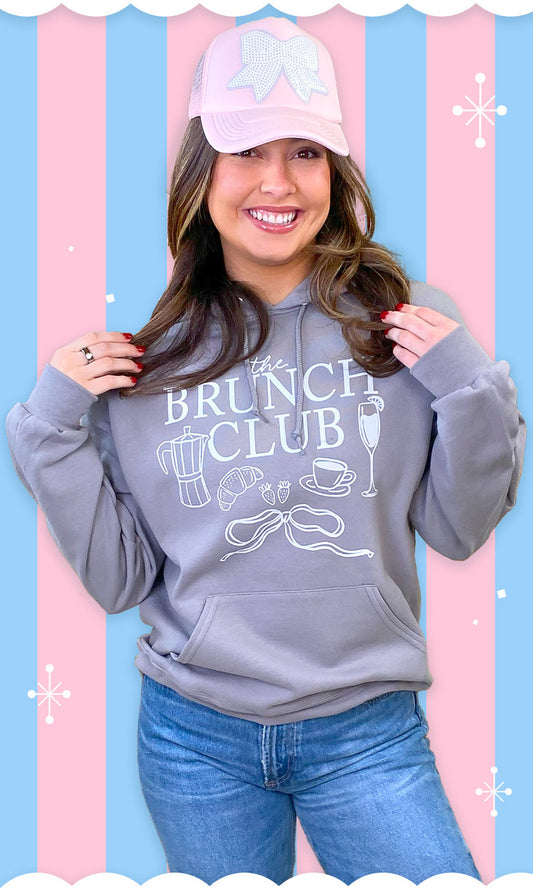 The Brunch Club Doodle Graphic Hoodie