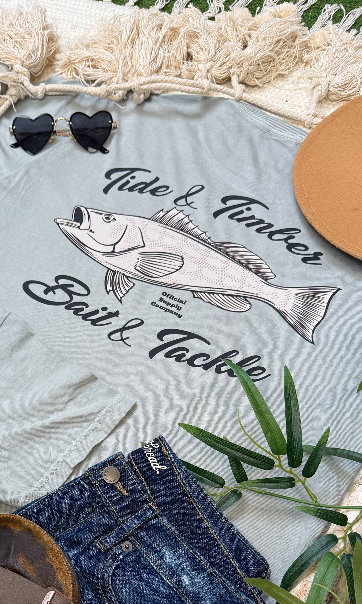 Tide & Timber Bait & Tackle Comfort Color Graphic T-Shirt