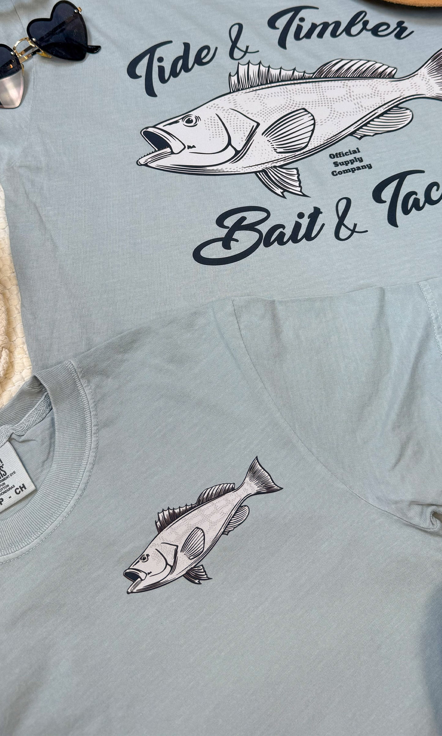 Tide & Timber Bait & Tackle Comfort Color Graphic T-Shirt