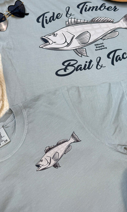 Tide & Timber Bait & Tackle Comfort Color Graphic T-Shirt