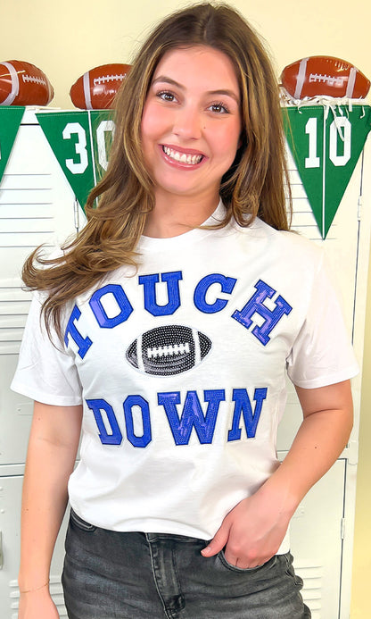 Touch Down Sequin Graphic T-Shirt