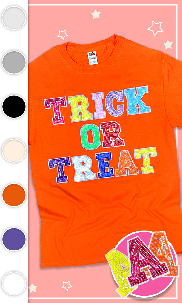 Trick or Treat Sequin Graphic T-Shirt