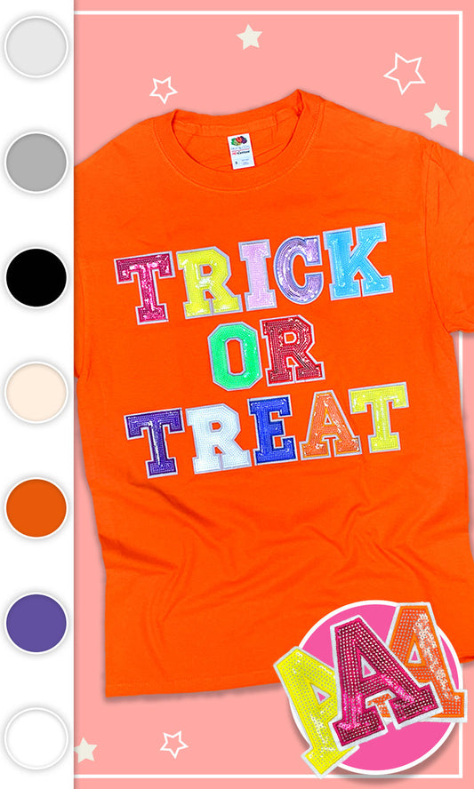 Trick or Treat Sequin Graphic T-Shirt