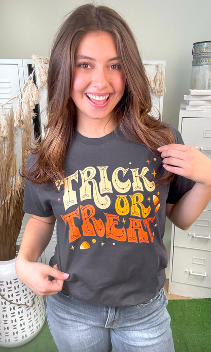 Trick or Treat Halloween Graphic Shirt
