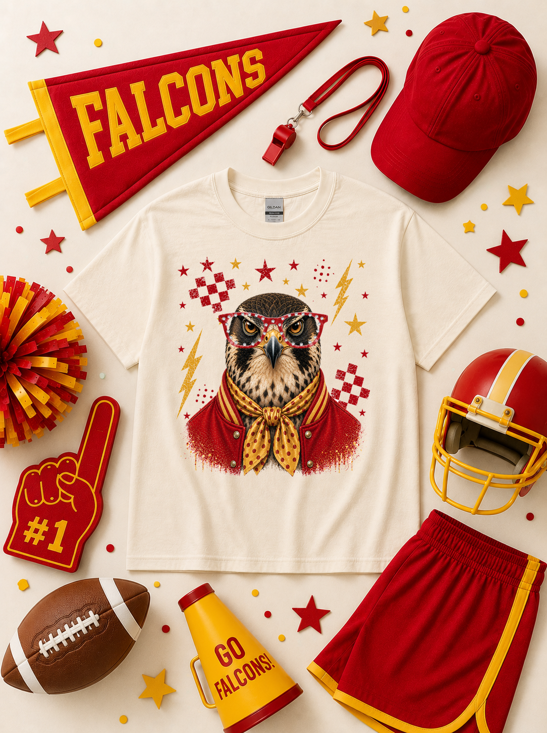 Varsity Specs Rhinestone Custom Spirit Graphic T-Shirt
