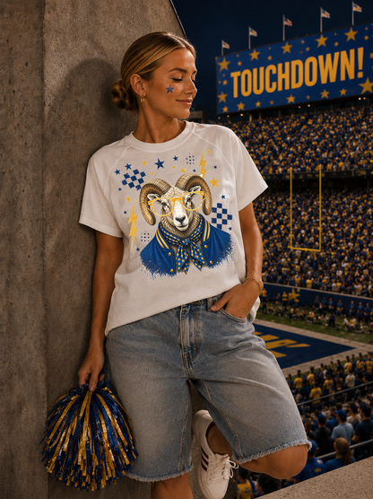 Varsity Specs Rhinestone Custom Spirit Graphic Edgy Shirt