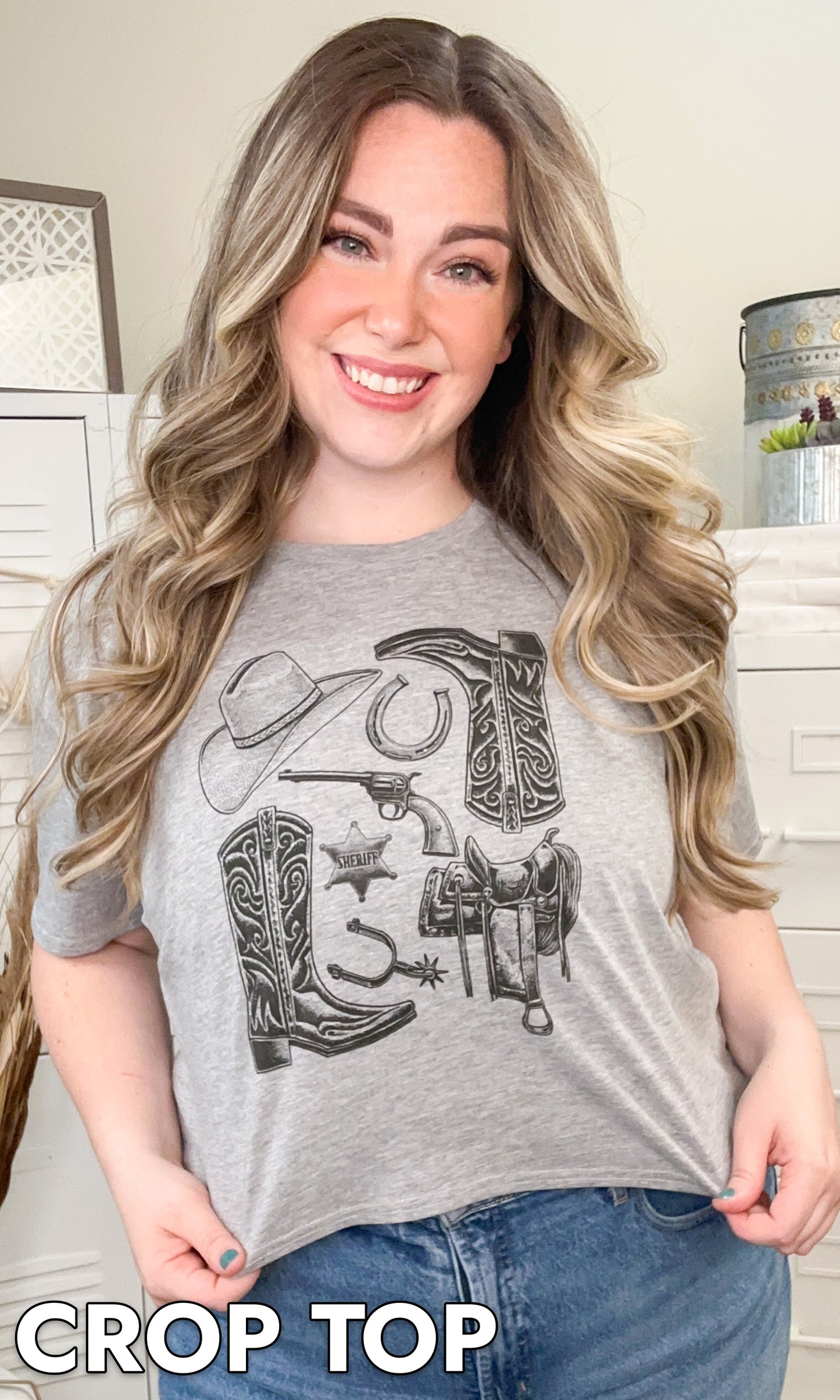 Vintage Western Cowboy Graphic