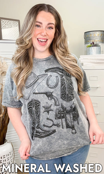 Vintage Western Cowboy Graphic