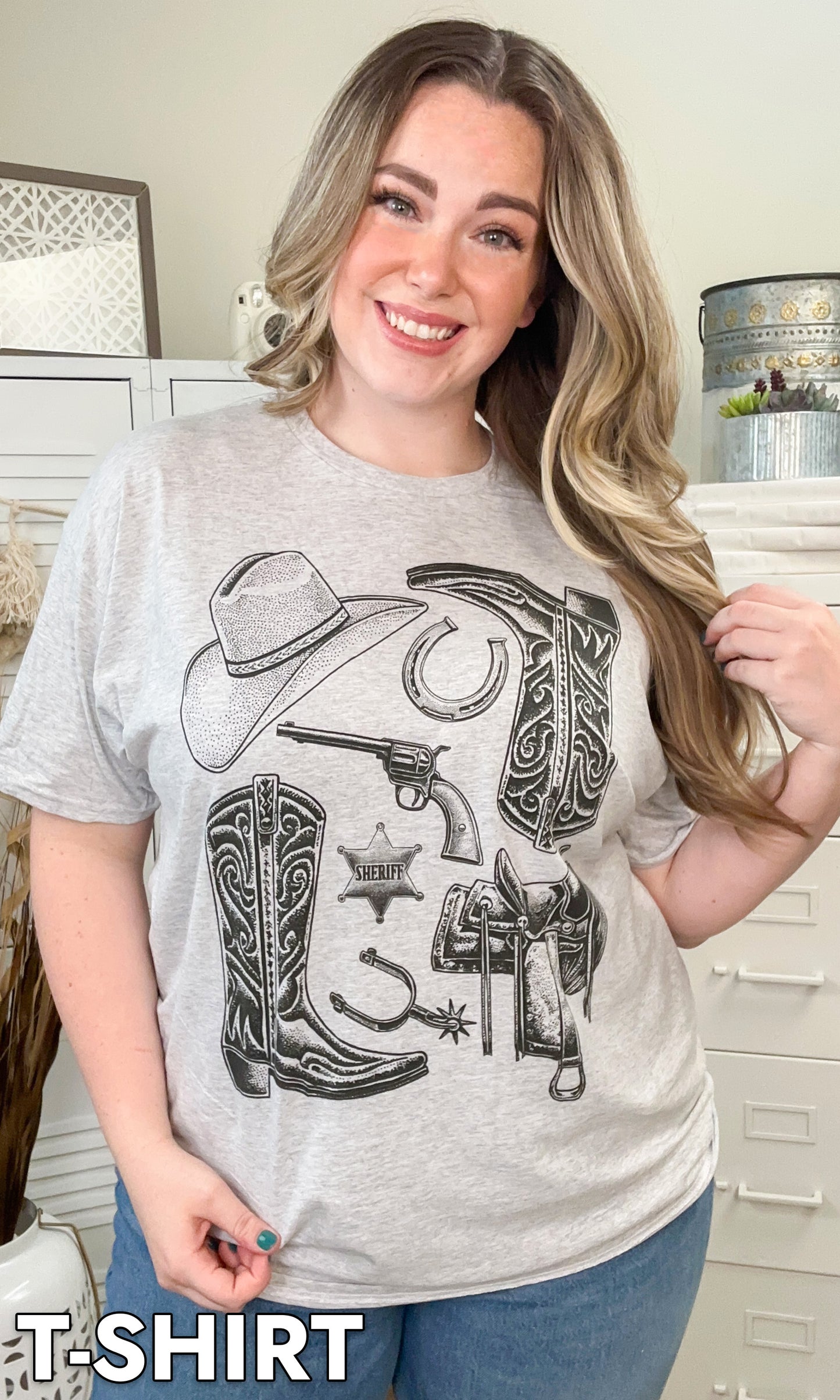 Vintage Western Cowboy Graphic