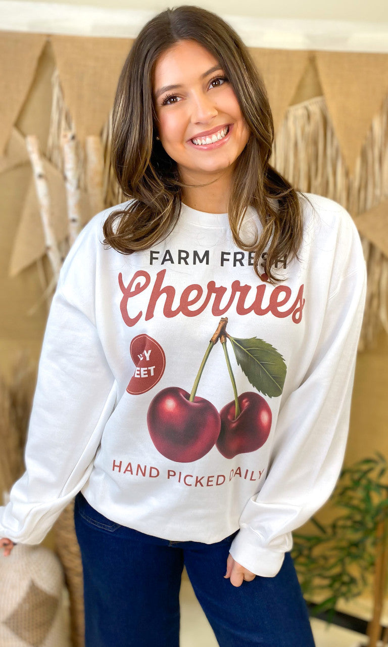 Vintage Fruit Graphic Sweatshirt
