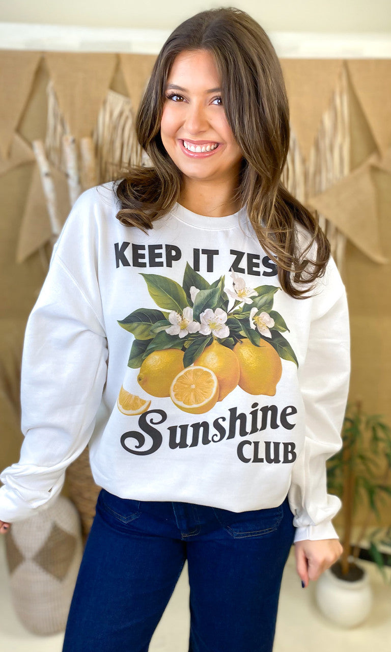 Vintage Fruit Graphic Sweatshirt