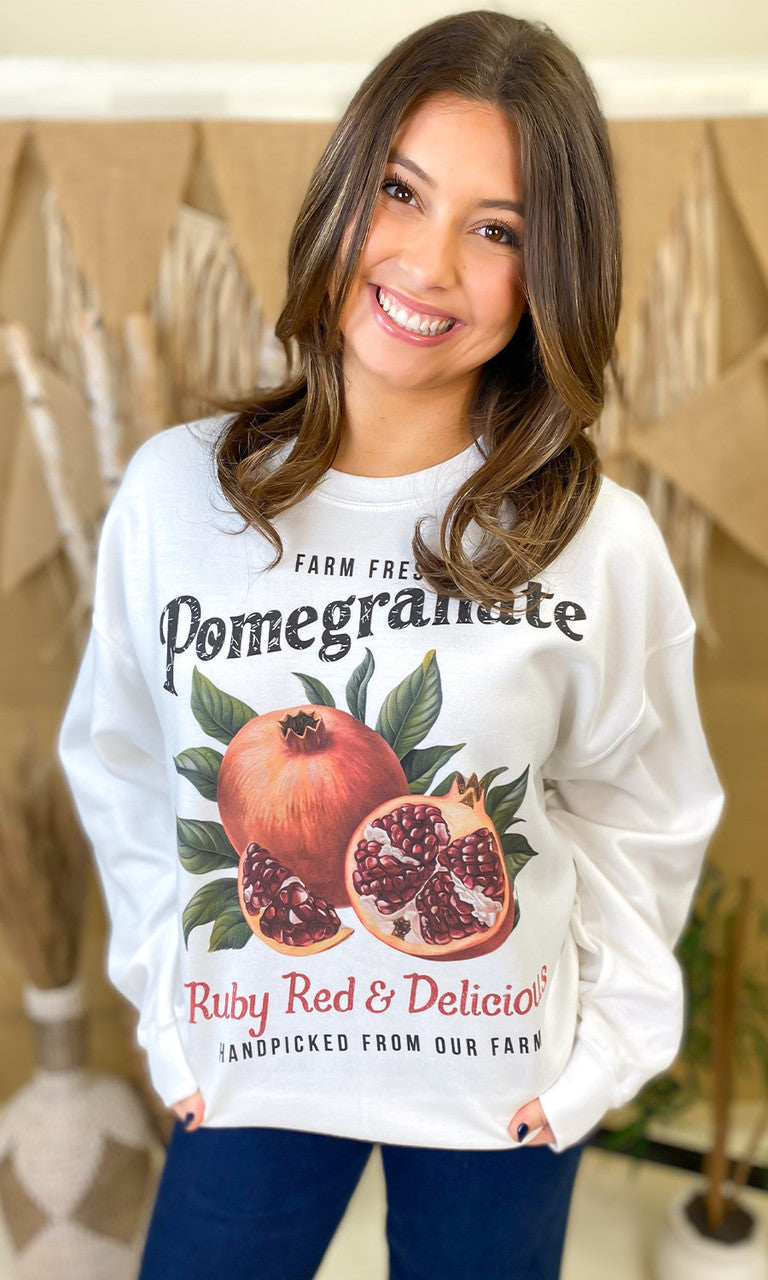 Vintage Fruit Graphic Sweatshirt