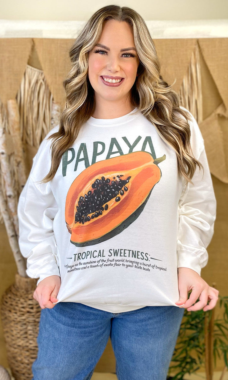 Vintage Fruit Graphic Sweatshirt