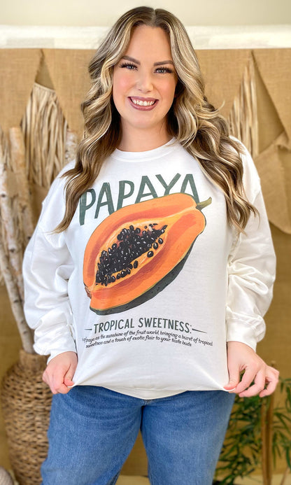 Vintage Fruit Graphic Sweatshirt