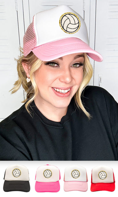 Volleyball Ideal Chenille Trucker Hat