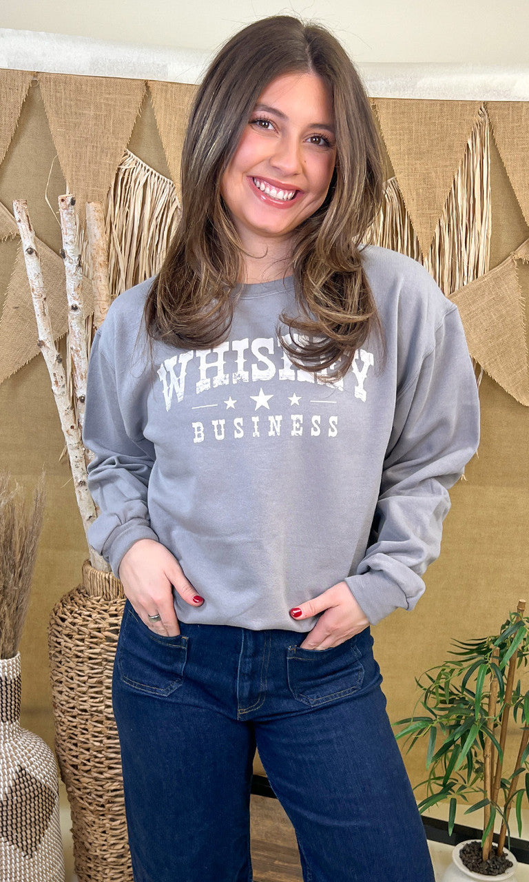 Whiskey Business Graphic Sweatshirt