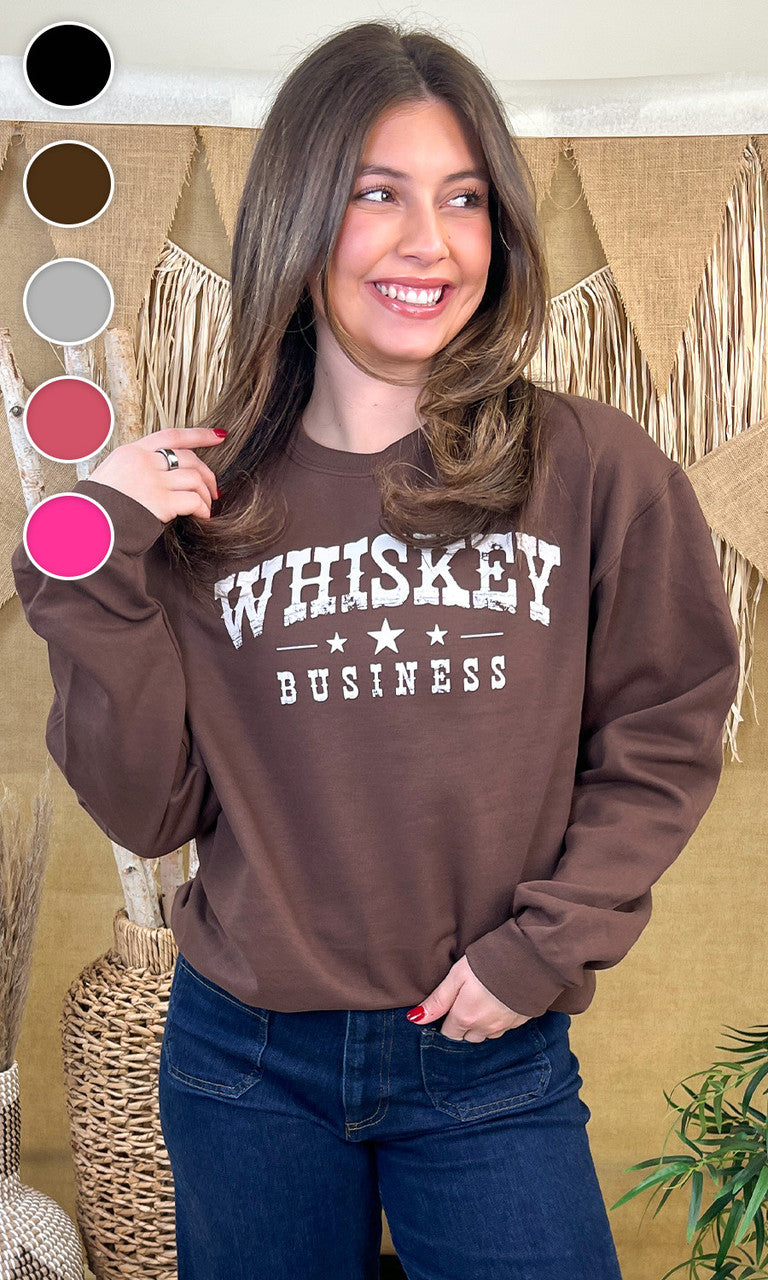 Whiskey Business Graphic Sweatshirt