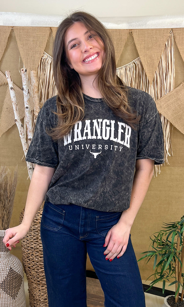 Wrangler University Mineral Washed Graphic T-Shirt