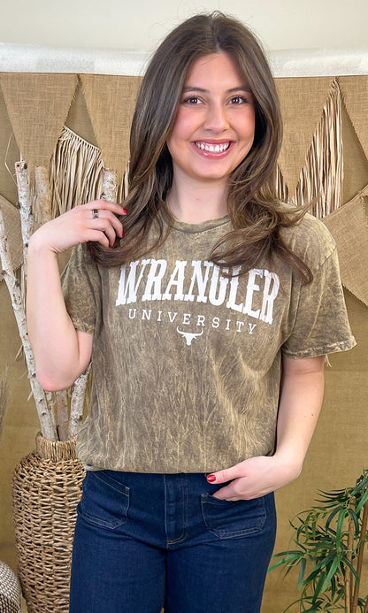 Wrangler University Mineral Washed Graphic T-Shirt