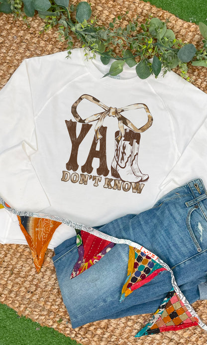 Y'all Don't Know Long Sleeve Edgy Graphic Shirt