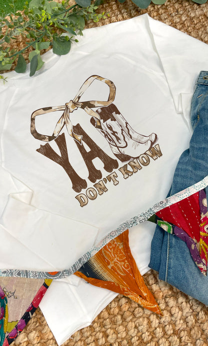 Y'all Don't Know Long Sleeve Edgy Graphic Shirt