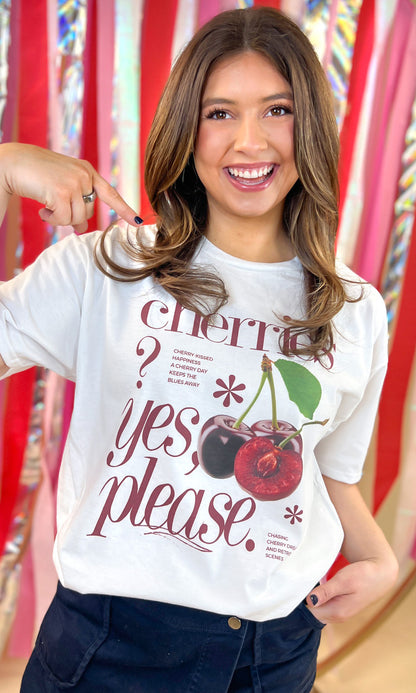 Yes Please Fruit Graphic T-Shirt