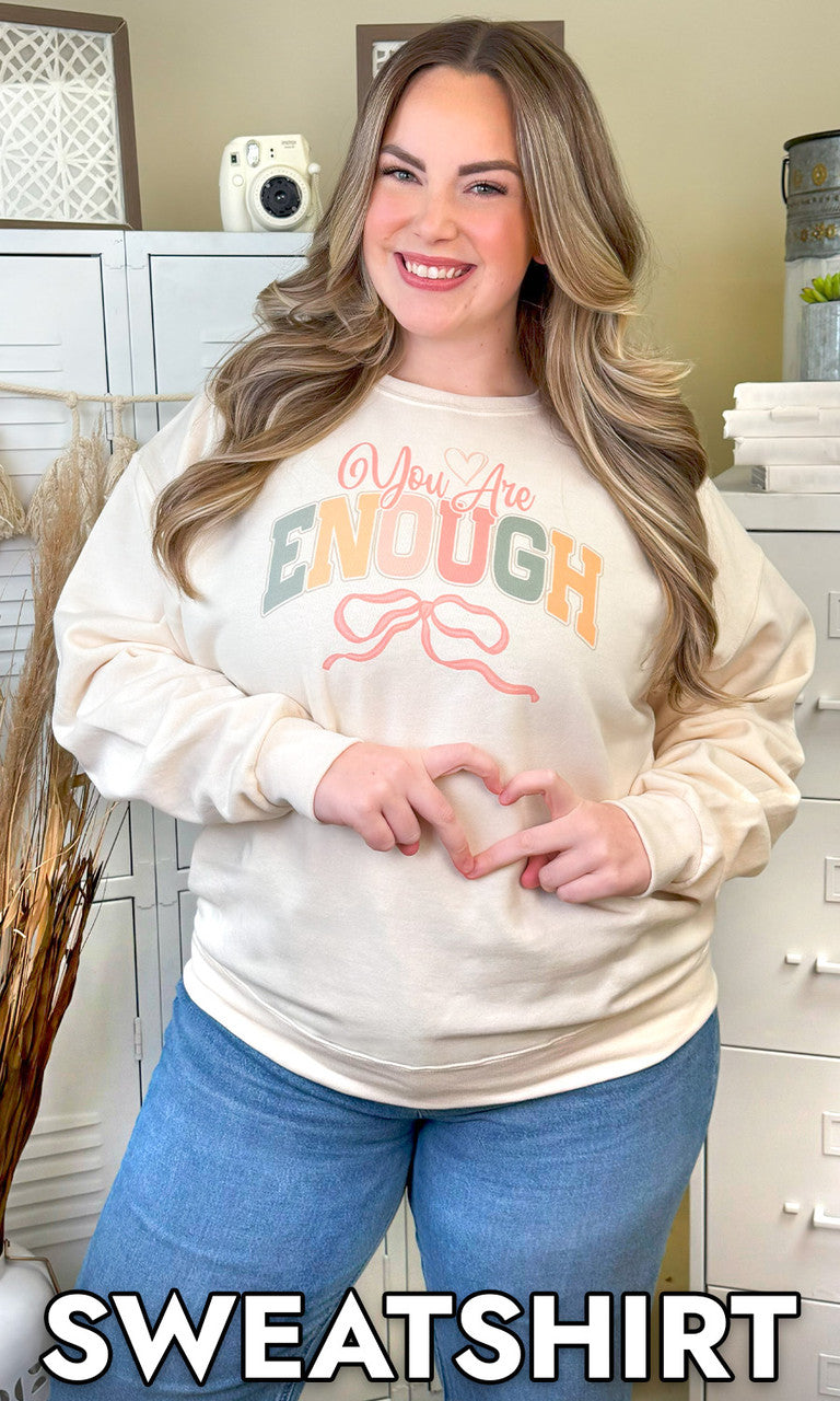 You Are Enough Pastel Graphic