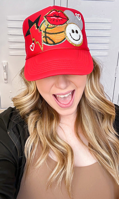 Basketball Patch Trucker Hat