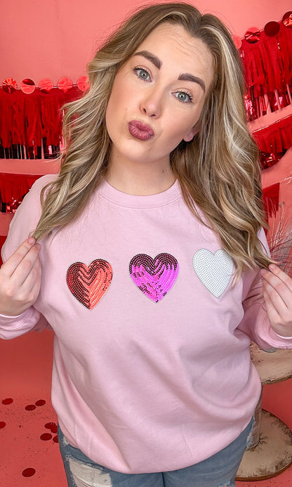Sparkle Heart Sweatshirt