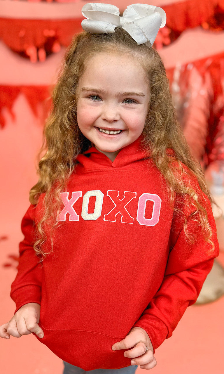 Soft Chenille XOXO Youth Hoodie