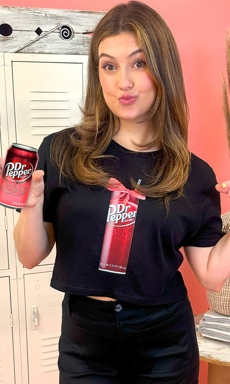 Bow Beverages Graphic Crop Top